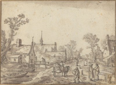 Das Dorfstraße von Esaias van de Velde I