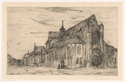 Ansicht einer Kirche von Etienne Bosch (signed by artist)