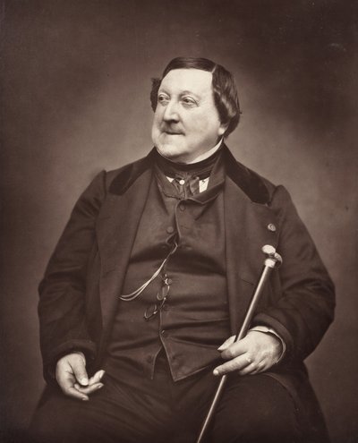 Gioachino Antonio Rossini italienischer Komponist, 1792-1868, 1862 von Etienne Carjat