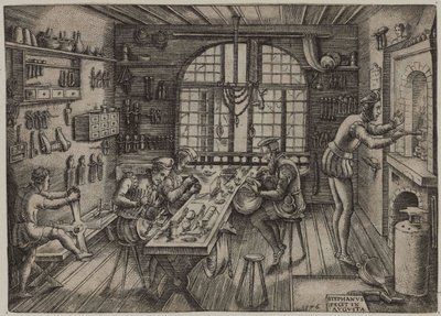 Goldschmiedewerkstatt von Etienne Delaune