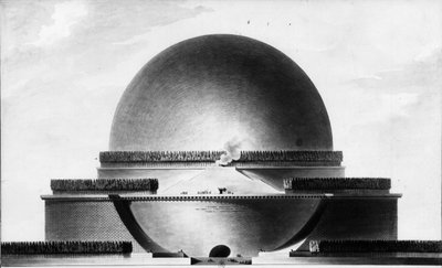 Kenotaph für Newton - E.L. Boullée von Etienne Louis Boullee