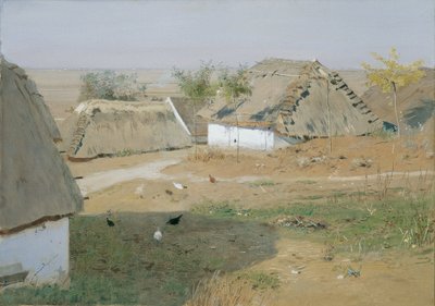 Dorfpartie von Eugen Jettel