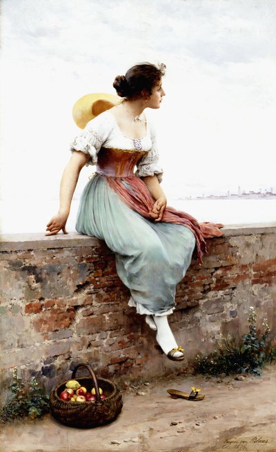 Ein nachdenklicher Moment, 1896 von Eugen von Blaas