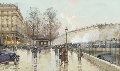 Le Boulevard Pereire, Paris von Eugene Galien Laloue