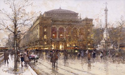 Place du Chatelet von Eugene Galien Laloue