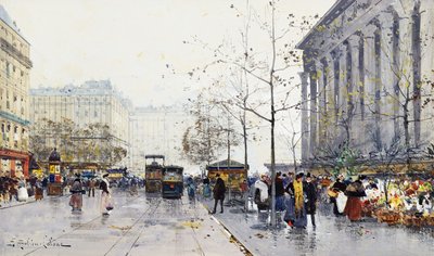 La Madeleine, Paris von Eugene Galien Laloue