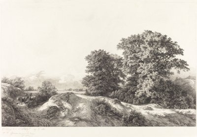 Eichen im Vaux de Cernay von Eugene Bléry