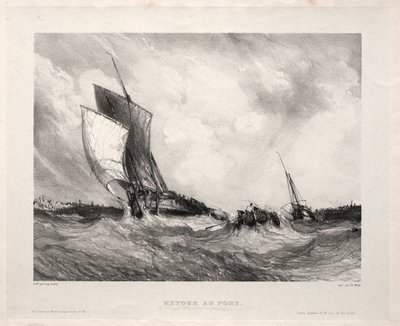 Sechs Marines: Retour au port, 1833 von Eugene Isabey