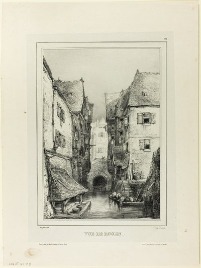 Ansicht von Rouen von Eugene Isabey