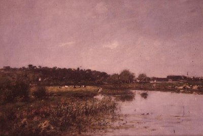 Am Ufer der Touques von Eugene Louis Boudin