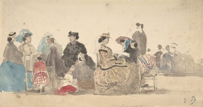 Am Strand, 1865 von Eugene Louis Boudin