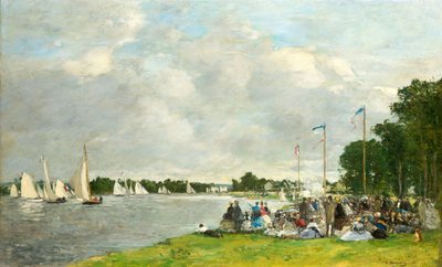 Regatten in Argenteuil, 1866 von Eugene Louis Boudin