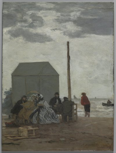 Der Strand von Deauville von Eugene Louis Boudin