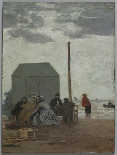 Der Strand von Deauville von Eugene Louis Boudin