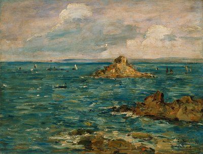 Das Meer bei Douarnenez von Eugene Louis Boudin