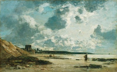 Trouville, die schwarzen Felsen, ca. 1860-1865 von Eugene Louis Boudin