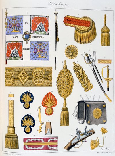 Cent-Suisses, Insignien von Eugene Titeux