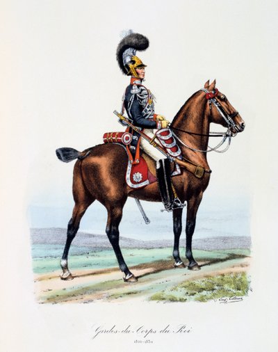 Gardes-du-Corps de Roi, 1820-1830 von Eugene Titeux