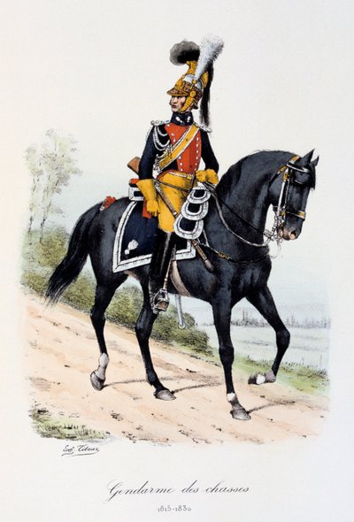 Gendarmen des Chasses, 1815-30 von Eugene Titeux