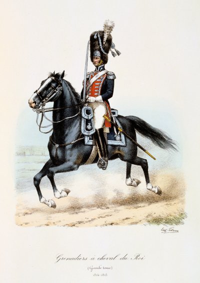 Grenadiers à Cheval du Roi, Grande Tenue, 1814-15 von Eugene Titeux