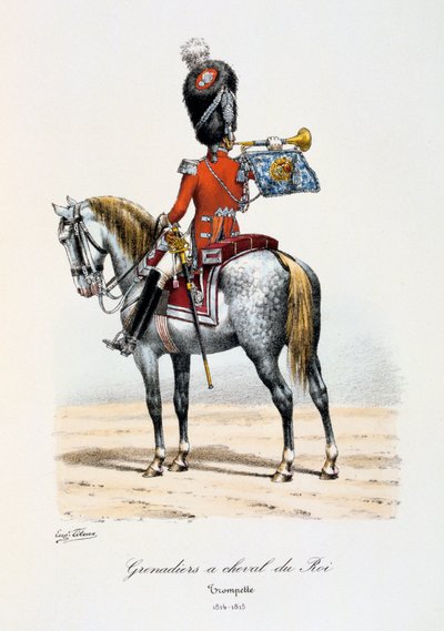 Grenadiers à Cheval du Roi, Trompeter, 1814-15 von Eugene Titeux