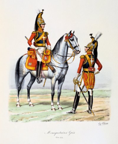 Mousquetaires Gris, 1814-15 von Eugene Titeux