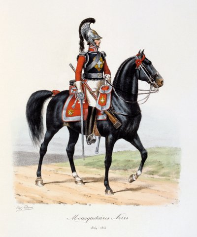 Mousquetaires Noirs, 1814-15 von Eugene Titeux