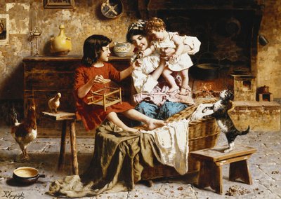 Baby amüsieren von Eugenio Zampighi