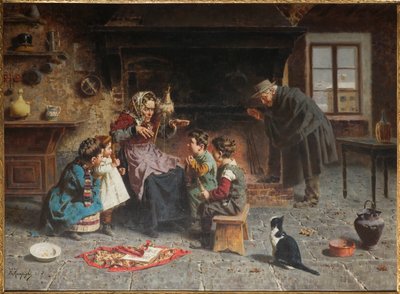 Bei der Großmutter von Eugenio Zampighi