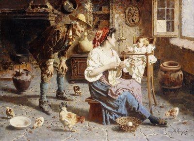 Familienglück von Eugenio Zampighi