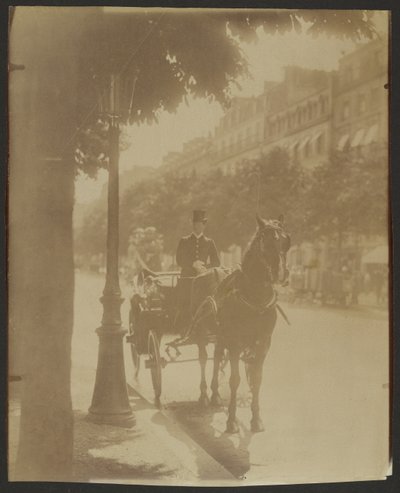 [Wartende Kutsche] von Eugène Atget