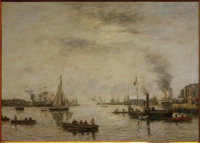 Le Havre, Hafenansicht von Eugene Louis Boudin