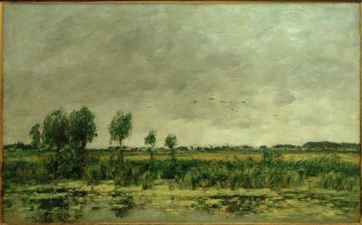 Moor bei Honfleur von Eugene Louis Boudin