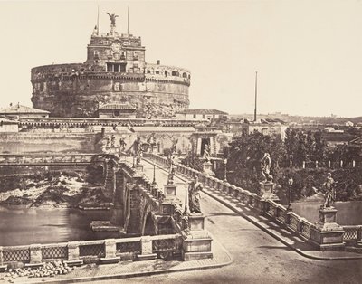 Ponte e Castel S. Angelo, 1848-52 von Eugène Constant