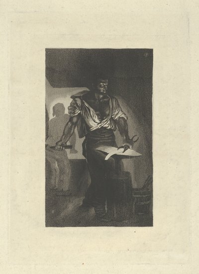 Ein Schmied, 1833 von Eugène Delacroix