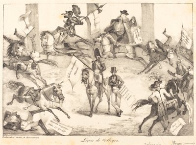 Voltigierunterricht (Trickreiten) von Eugène Delacroix