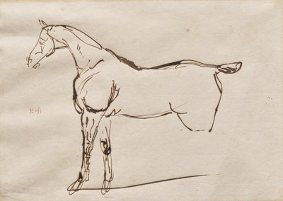 Studie eines Pferdes von Eugène Delacroix