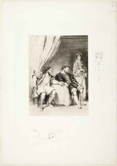 Weislingen von Goetz gefangen gehalten von Eugène Delacroix