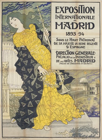 Internationale Ausstellung von Madrid von Eugene Grasset