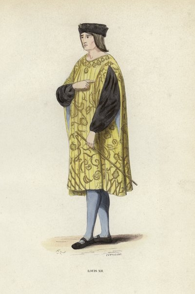 Louis XII (farbige Gravur) von European School