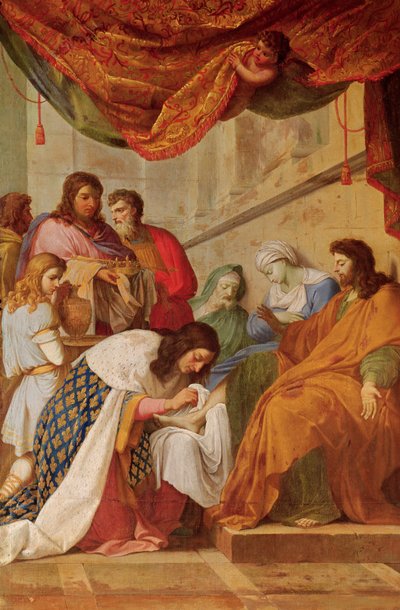 St. Louis heilt die Kranken von Eustache Le Sueur