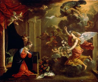 Die Verkündigung, 17. Jahrhundert von Eustache Le Sueur