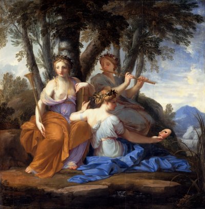 Die Musen Clio, Euterpe und Thalia von Eustache Le Sueur