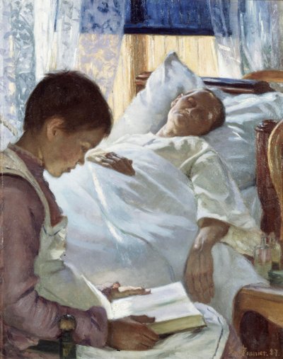 Reflexion in Blau, 1887 von Eva Bonnier