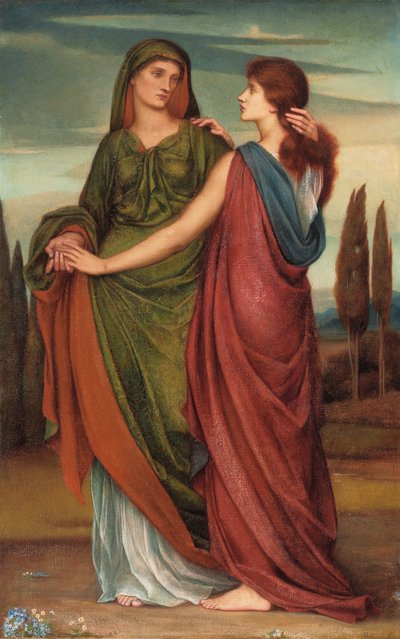 Naomi und Ruth, 1887 von Evelyn De Morgan