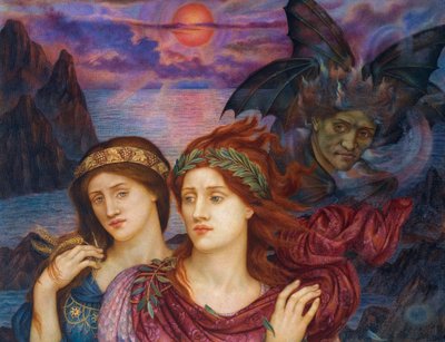 Präraffaelitische Gemälde: Die Vision von Evelyn De Morgan