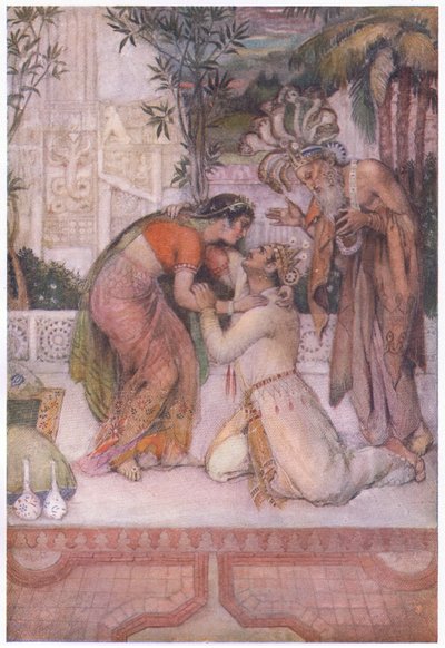 Das Treffen von Kuvalayaswa und Madalasa von Evelyn Paul