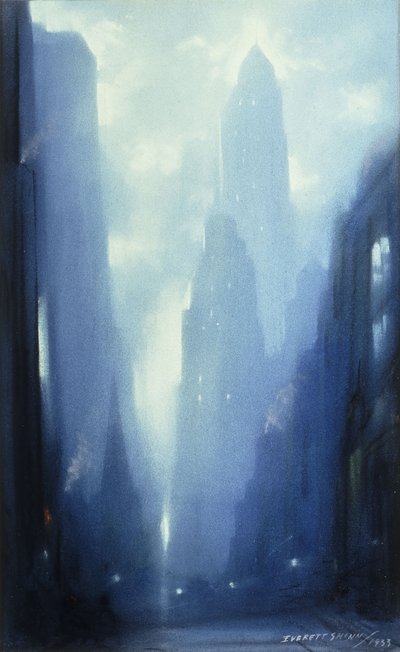 New York bei Nacht von Everett Shinn
