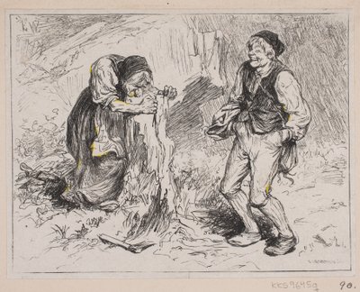Illustration zu "Gjæte Kongens Harer" von F. Hendriksen