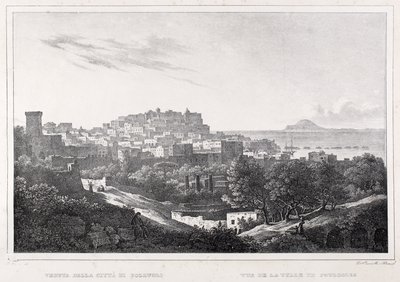 Ansicht der Stadt Pozzuoli von F. Homer